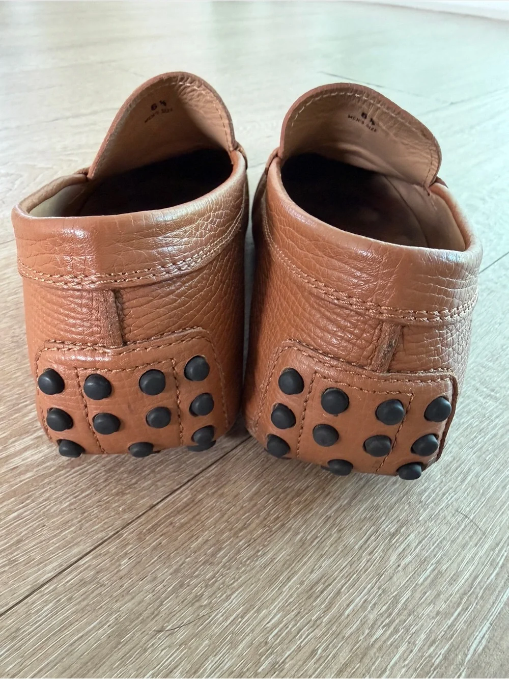 Tod's Leather Penny Loafers in Tan Brown